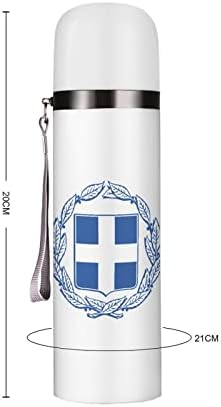 Палто на рацете на Грција изолирано шише со вода од 19 мл од не'рѓосувачки челик чаша за пиење спортско кампување пешачење на