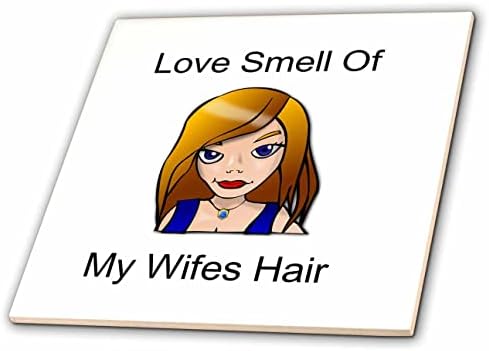 3дроза Слика На Зборови Љубов Мирис На Мојата Сопруга Коса Со Русокоса Дама-Плочки