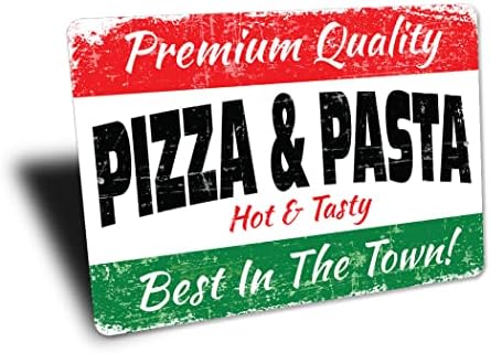Италијански Знак За Пица И Тестенини - 12 х 18