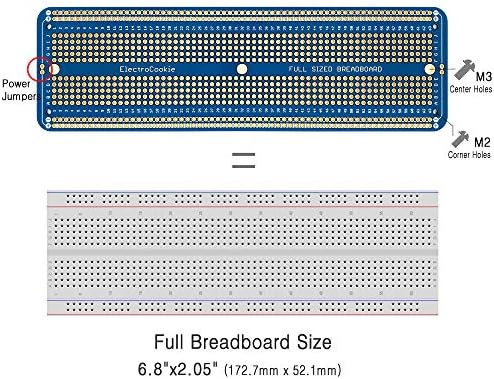 Електрококи големи PCB прототипни табли за табли за лемење за лемери за електронски проекти компатибилни за проекти за лемење на Arduino,