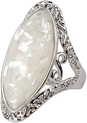 Womenените ветуваат прстени гроздобер прстен за појавување на женски подарок за накит врежан боемски ангажман прстен за жени накит