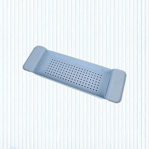 Besportble проширување на полицата за бања што не се лизга за када за бања, прилагодлива пластична када кади када, када над решетката за када за