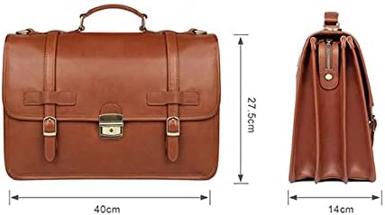 Викторија за мажи на WYFDP со бирање заклучување од 14 инчи лаптоп деловна торба лаптоп чанти за машка работа со голема торба за рамо
