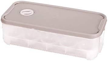 Кутија За Складирање Решетки Јајца 10 Фрижидер Кутија Организатор Контејнер Пластични Носителот Кујна,Јадење &засилувач; Бар Воздухот Тесни Контејнери