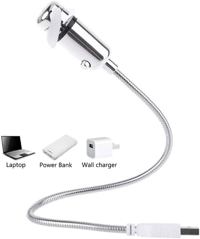 SDFGH Заштеда На Енергија Флексибилен USB Вентилатор за Ладење Со Прекинувач За Лаптоп Лаптоп Компјутер Мини Вентилатор
