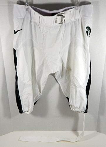 Фудбалска игра во државата Мичиген Спартанци издаде бели панталони со големина на ремен 40 - Колеџ игра Користена