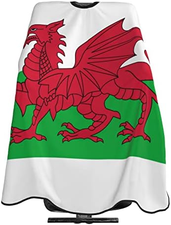 Велс Знаме Велшки Национални Знамиња Бербер Кејп Професионален Водоотпорен Фризер Кејп Корица Антистатичка Фризура Кејп Шампон-Доказ