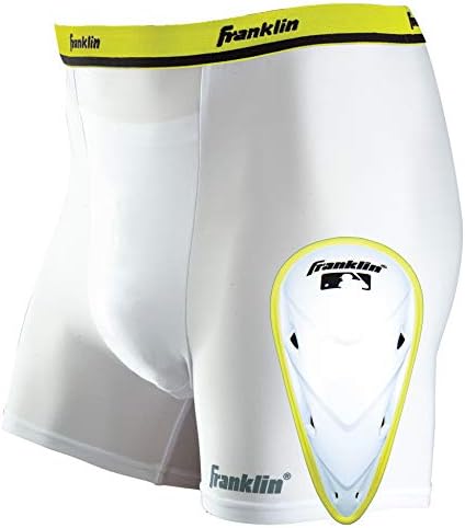 Френклин Спорт Бејзбол лизгачки шорцеви со држач за чаши - млади и големини на возрасни
