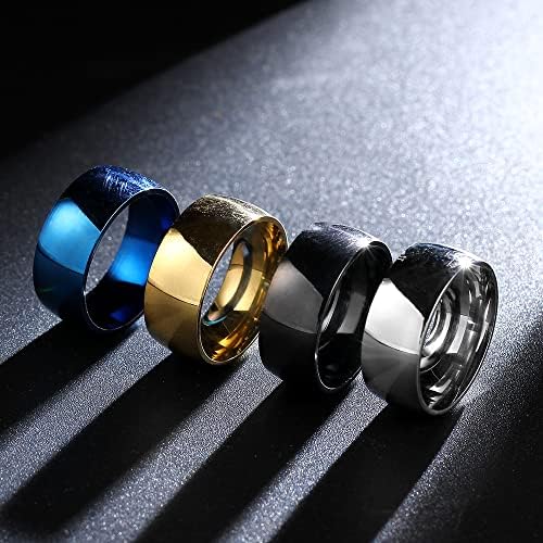 Сини прстени на Колесо 8мм за мажи и жени Персонализиран прстен Прилагодете го прстенот врежан прстен-75835
