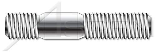 M16-2.0 x 65mm, DIN 938, метрика, столпчиња, двојно завршување, завршен крај 1.0 x дијаметар, не'рѓосувачки челик A2