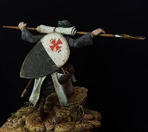 1/24 Антички крстоносец витез Главен смола фигура модел на војник, необјавен и необоен минијатурен комплет // vl2-98 Гудмоел
