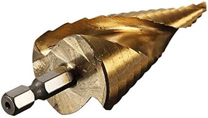 Спирална флуидна чекори вежба титаниум обложена чекори за вежбање 4-12/20/32мм HSS дрво метал вежба малку шестогонална секачка дупка за сечење