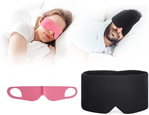 Бруцошка лесна маска за дишење за спиење Блокат за очи за спиење со уво виси еластична лента за сите позиции на спиење мажи жени жени нула притисок