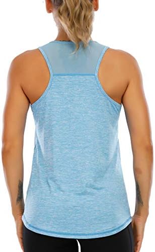 АЕУУИ женски тренинзи врвови за жени резервоар за тренингот на врвови на јога кошули без ракави за трчање Атлетски теретани облека