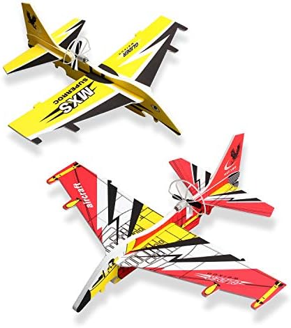 Играчки за авиони за деца 2 пакувања Електрични автоматски летачки модел на авиони играчки USB полнење со рака фрлаат пена Авион роденден Божиќ