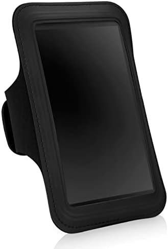 Boxwave Case Компатибилен со Nokia C2 Tennen - Спортски амбранд, прилагодлива амбалажа за тренинг и трчање за Nokia C2 Tennen - etет Блек