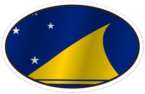 GT Graphics Tokelau Flag Ivalal - Винил налепница водоотпорна декларација