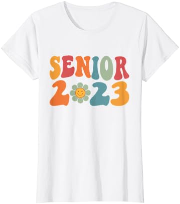 Ретро сениор 2023 година Назад во училишна класа од 2023 година маица за дипломирање