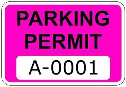 Розова Дозвола За Паркирање Налепници Налепници Налепници