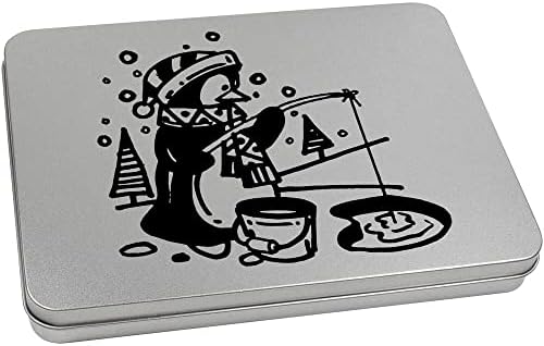 Азееда Риболов Пингвин Метални Шарки Канцелариски Материјал Калај/Кутија За Складирање