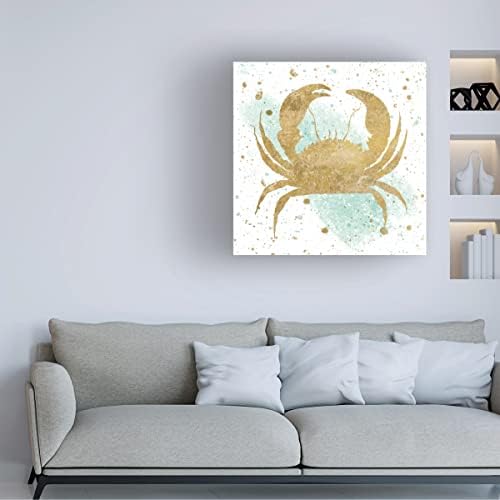 Трговска марка ликовна уметност „Сребрена морска живот Аква Краб“ АРТСКИ Портфолио на диво јаболко