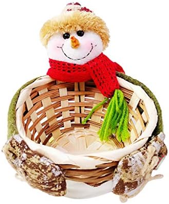 ЈИИСУ #2ннпкп Божиќна Кошница За Чување Бонбони Декорација Дедо Мраз Кошница За Складирање Подарок Голем