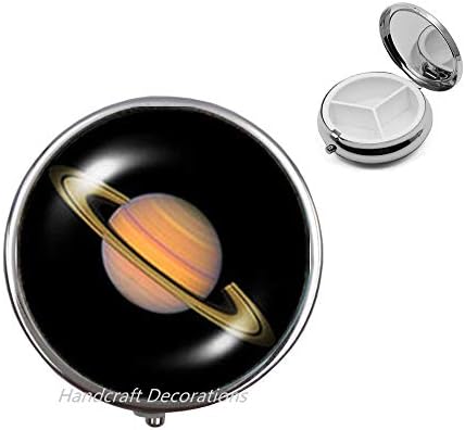 Кутија За Таблети сатурн·Накит Од Сончевиот Систем·Рачно Изработени·Подароци за неа·Подароци за него·Вселенски накитфотоџис, Секојдневнобогорд