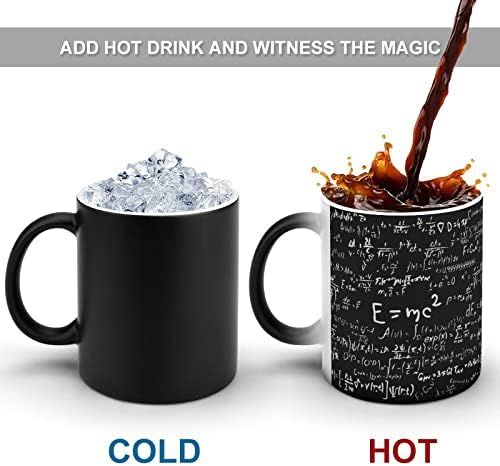 Физика И Математика Наука Формула Креативна Промена На Бојата Керамичка Шолја За Кафе Кригла За Промена На Топлина Смешна За Домашна