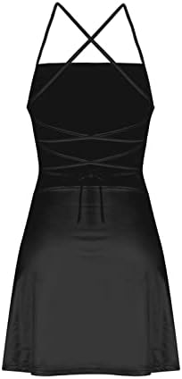 Генерички Женски Фустан За Лето 2023 Година Модни Ремени За Суспендирање Со Цврста Боја Отворен Грб Секси Фустан За Половината
