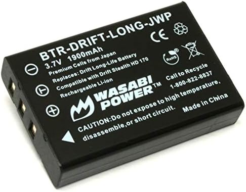 Батерија за напојување Wasabi за Drift LLBAT долготраен батерија и Drift HD170, скришум