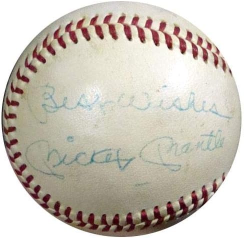 Мики Мантл автограмираше Ал Кронин Бејзбол Newујорк Јанкис „Најдобри желби“ PSA/DNA T01394 - Автограмски бејзбол