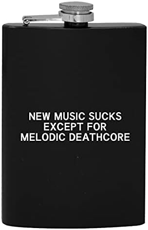Новата Музика Смрди Освен Мелодичната Колба За Пиење Алкохол deathcore-8oz колк