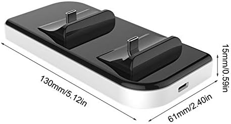 Ps5 Контролер Полнач Докинг Станица, Gamepad Полнење Безбедно Пристаниште Двојна Рачка Полнач За Две PS5 Контролори, Двојна USB