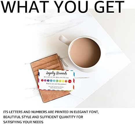 50 картички за лојалност на клиентите, 3,5 x2, наградувани картички за удар за бизнис со камшик, лојалност за лојалност за лојалност