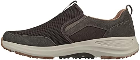 Skechers Men's Walk Walk Outdoor-Athletic Slip-On Trail Shoking Shoes со воздушна оладена мемориска пена патика