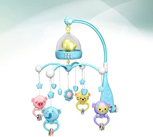 Toyvian играчки полнети животни бебе музичко креветчето мобилно новороденче Декорација играчка што виси ротирачки bellвоно шетач