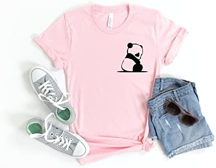 Панда маица досадно панда кошула животни маица симпатична кошули aивотински lубител кул кошула панда вибрати маица роденденски подароци
