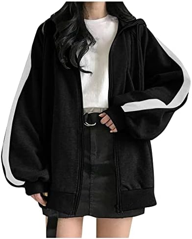 Prdecexlu долг ракав плус големина домашна блуза жени ладно зимско дебело качулка топла џемпер цврста патент нагоре удобно