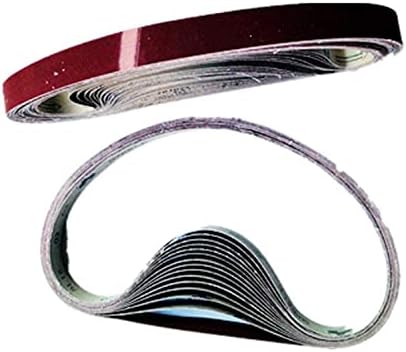 Абразивен појас 10 парчиња алумина за пескарење појаси Sander ленти 25 x 762mm 40 -1000 за метален појас за мелење на појас Сандер појас