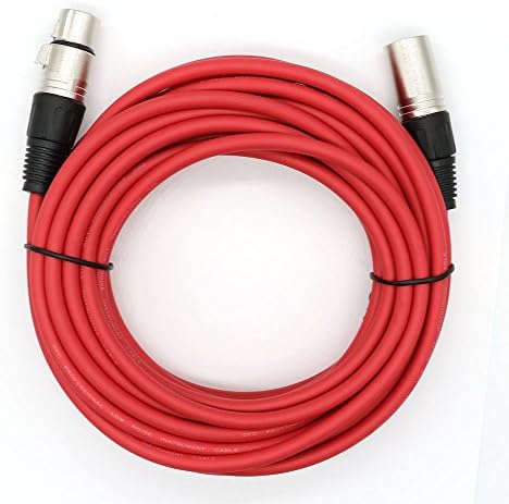 Професионални кабелски кабел за аудио микрофон Dremake - XLR 3 PIN Машки до XLR 3 Pin Femaleенски обоени кабли - балансирана