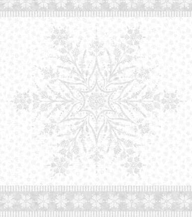 Норткот Металик Треперлив Мраз Снегулка 36 Во Панел Ткаенина Бел Сребрен Двор