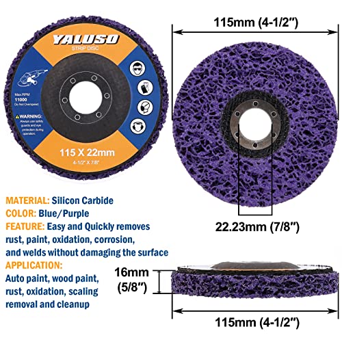 Абразивен дискови за мелење на дискови од 4-1/2 17-инчен мелница за мелница за абразивни дискови за пескарење, вклучете ги дисковите