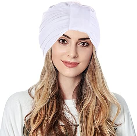 Womenенски јазол гроздобер череп капачиња на отворено додатоци за облека мода плетено турбано капаче за спиење капа на отворено