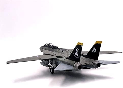 Копирајте модел на авион 1/100 за F-14 Fighter Tomcat Jolly Roger Squadron Boeing воен ракетен бомбардер диекаст метален модел колекција