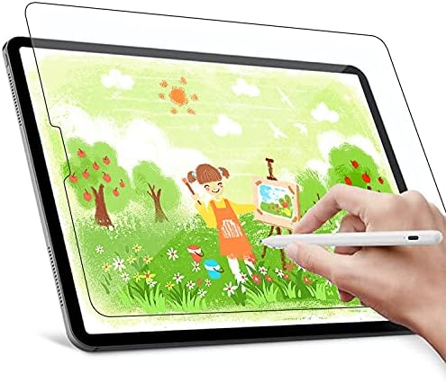 Pixelro 2-Pack PaperFeel заштитник на екранот за iPad, компатибилен со молив со јаболка, цртање, пишување, земање белешки, анти-сјај и лесна