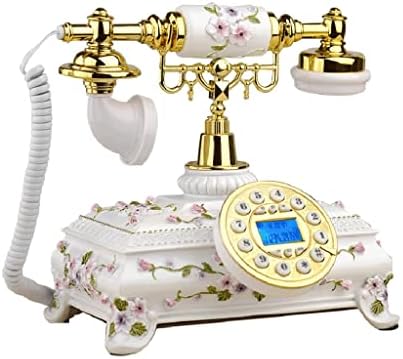 DHTDVD гроздобер антички телефони смола Рачно изработена телефонска телефонска фиксна фиксна за хотелска канцеларија за внатрешни работи