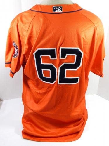 Greeneville Astros 62 Игра користеше портокал Jerseyерси 48 DP32964 - Игра користена МЛБ дресови