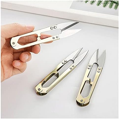 Ножици за домаќинство во форма на ножици во форма, ножици од не'рѓосувачки челик, мали ножици, јаглероден челик, глави на конец, мини скроени