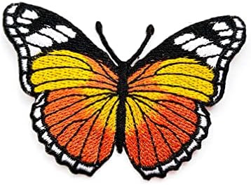 Pl пеперутка симпатична убава инсекти градинарски закрпи портокалова пеперутка цртан филм шие железо на везена апликација значка