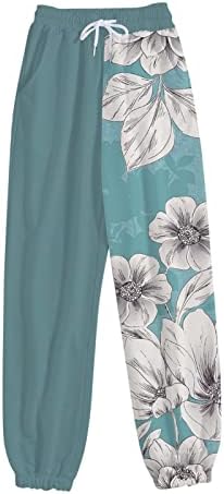Miashui женски панталони Обични работни половини панталони високи со џебови џогери удобни жени џемпери женски обични панталони